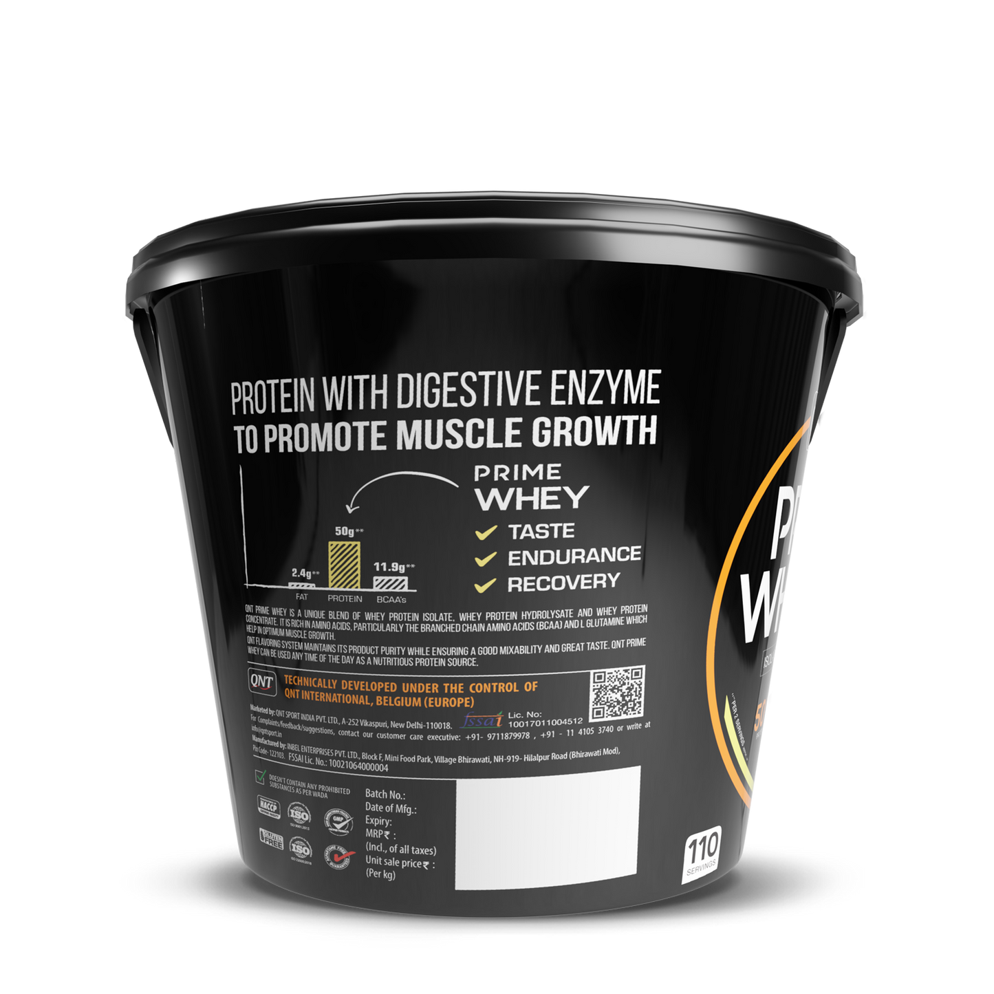 QNT Whey Protein Isolate Prime Whey Triple Blend | 1 kg | Hazelnut Coffee – Pure Sure Supps