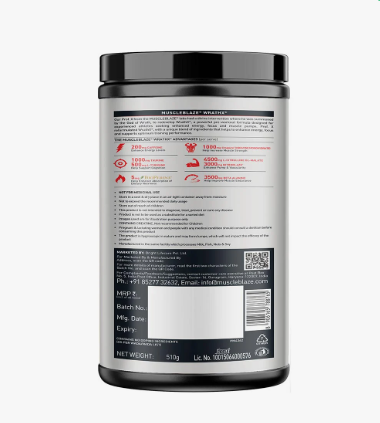 Back view of a supplement container with label details on a white background