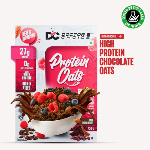 Doctor's Choice Chocolate Protein Oats | 750 gm | 2 kg
