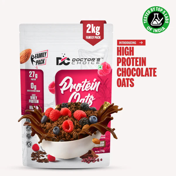 Doctor's Choice Chocolate Protein Oats | 750 gm | 2 kg