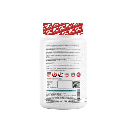 Muscle Club Omega-3  60 Softgels Capsules with Vitamin E 1250mg
