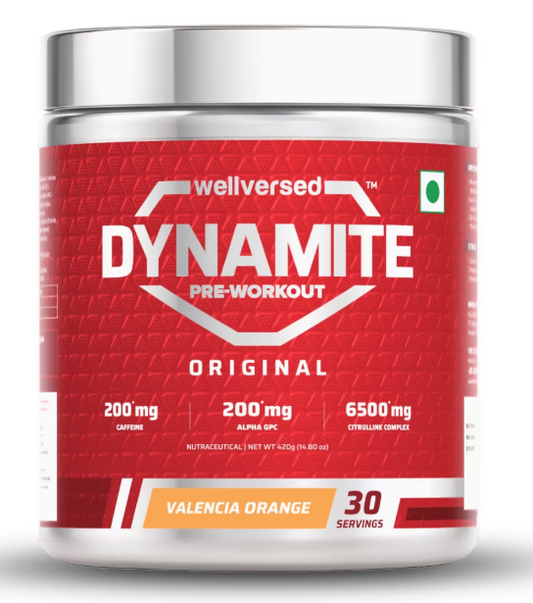 Dynamite Pre-Workout Valencia Orange - (240g, 30 Servings)