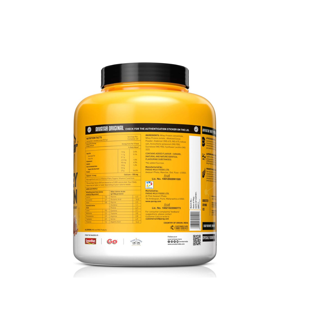 Avvatar Whey Protein 1kg – Delicious Malai Kulfi Flavor | 100% Vegetarian Protein