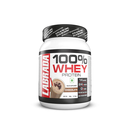 Labrada 100% Whey Protein container on a white background