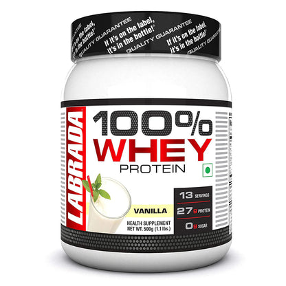 Labrada 100% Whey Protein container on a white background