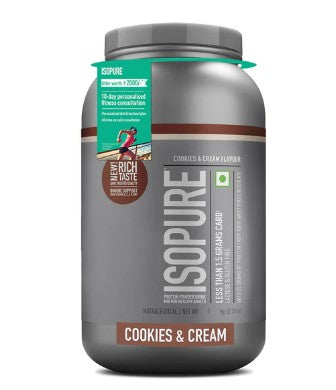 ISOPURE Low Carb Protein – Low Carb, Lactose-Free, Zero Added Sugar | 500g | Cookies & Cream | Pure Sure Supps