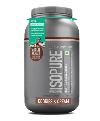 ISOPURE Low Carb Protein – Low Carb, Lactose-Free, Zero Added Sugar | 500g | Cookies & Cream | Pure Sure Supps