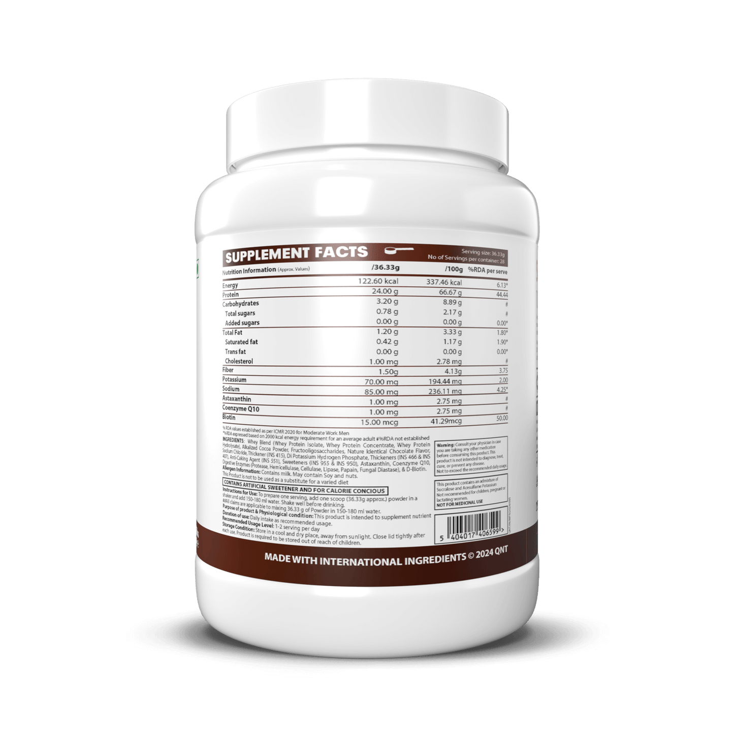 QNT Light Digest Whey Protein With Skincare