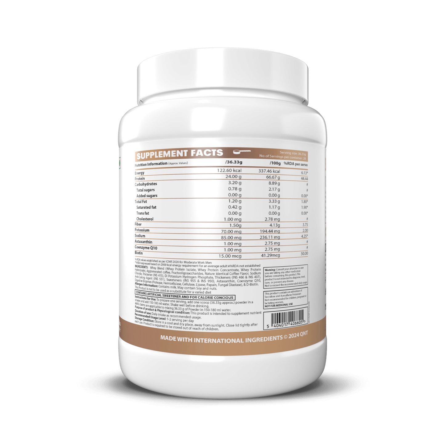 QNT Light Digest Whey Protein With Skincare