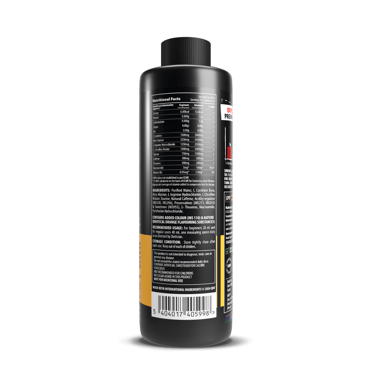 QNT Carni-Pump Liquid Pre- Workout