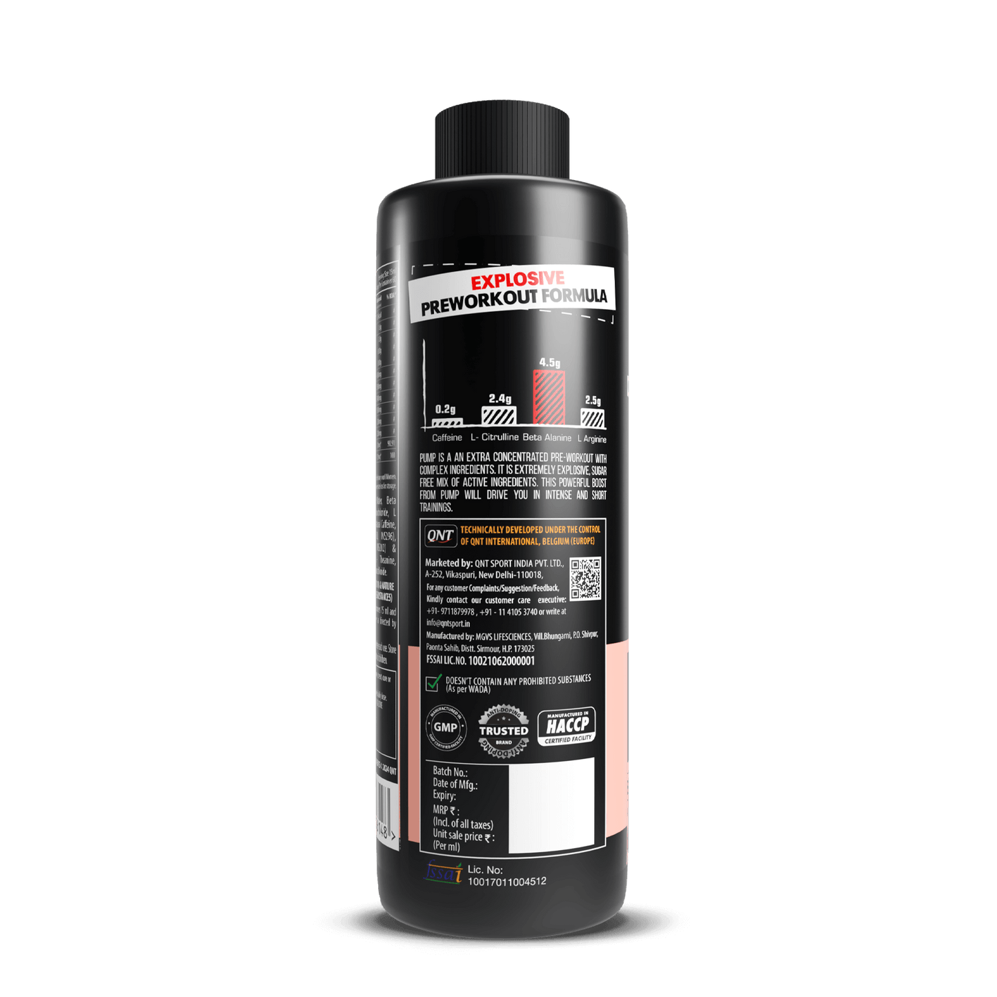 QNT Pump Liquid Pre- Workout