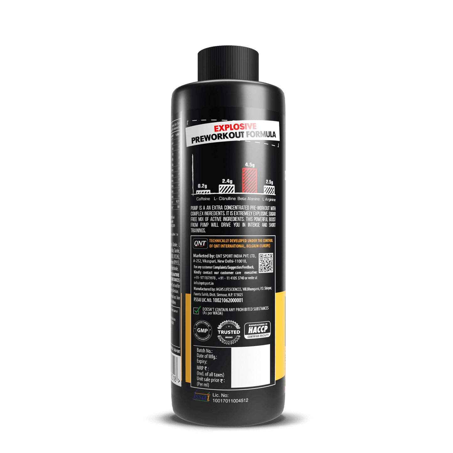 QNT Pump Liquid Pre- Workout