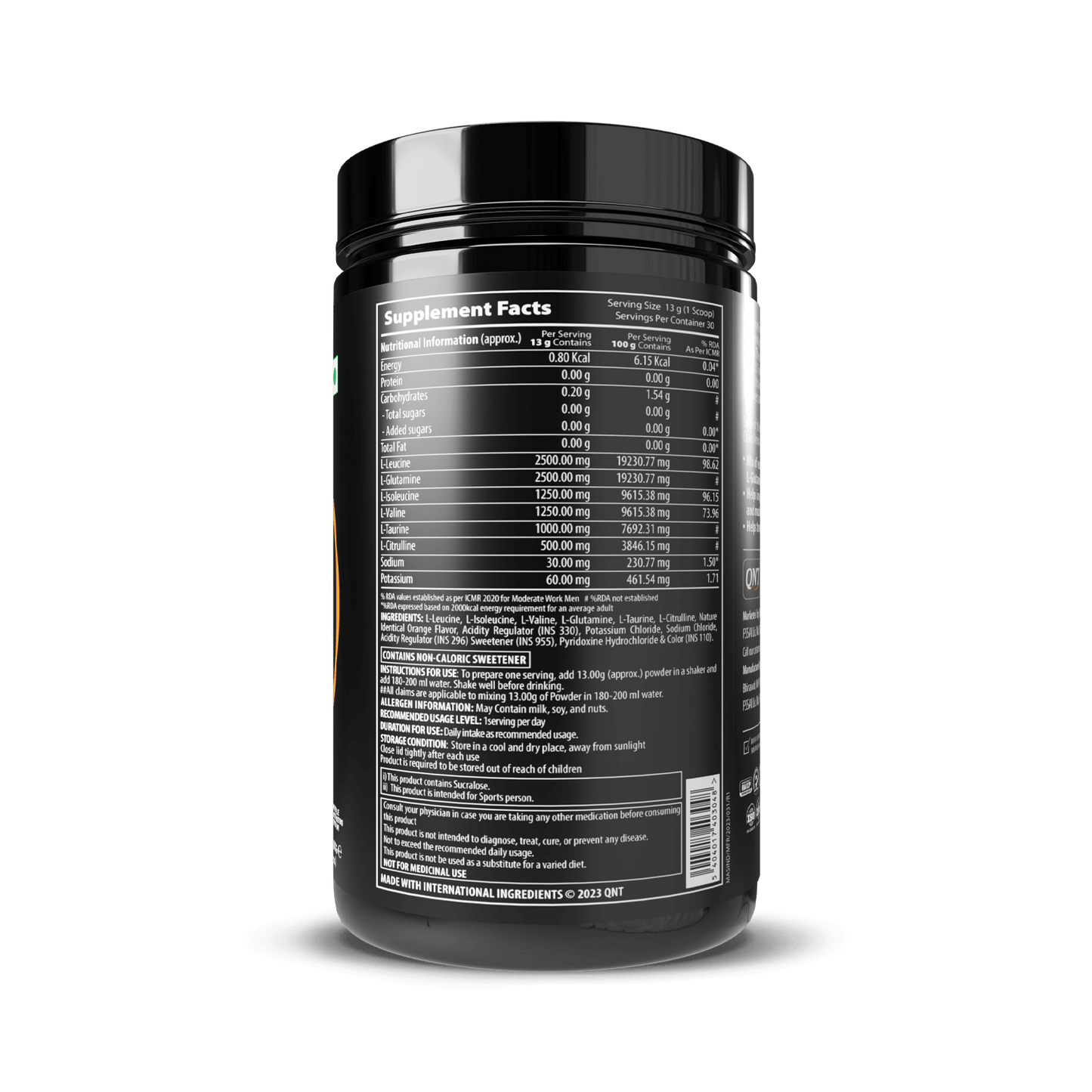 QNT Post Workout Amino Endurance BCAA Powder