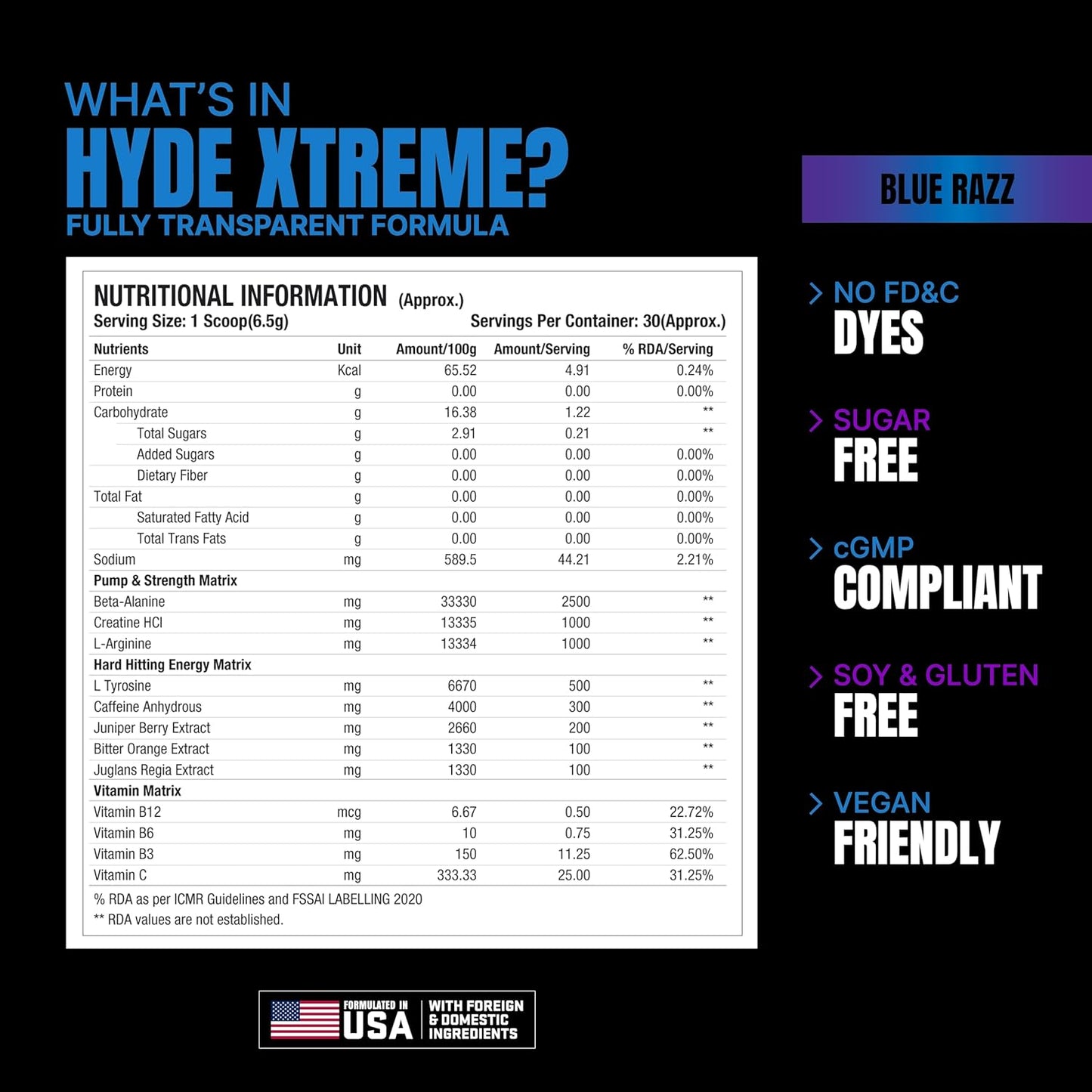Pro Supps Hyde Xtreme Pre Workout