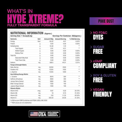 Pro Supps Hyde Xtreme Pre Workout