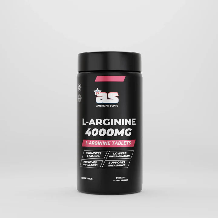 Black supplement container with 'AS' branding on a gray background