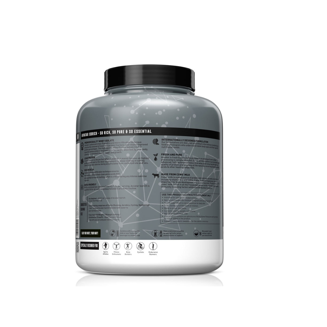 Supplement container with label on a white background