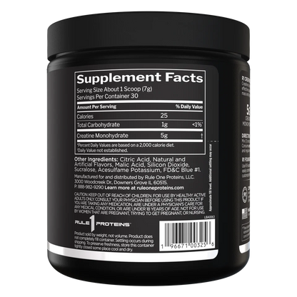 Supplement container with label showing 'Supplement Facts' on a white background