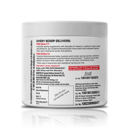 Supplement container with label on a white background