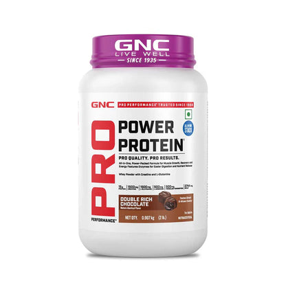 GNC Pro Power Protein container on a white background