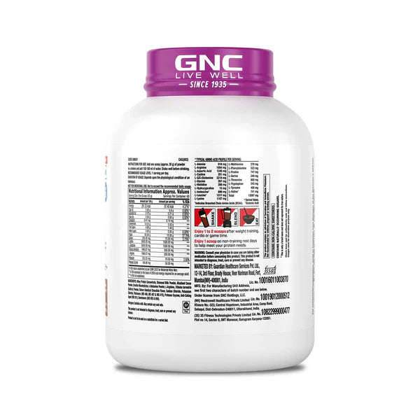 GNC supplement container with label on a white background
