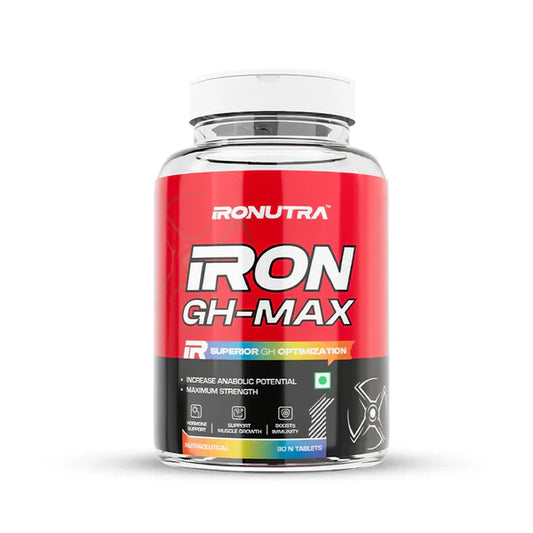 Ironutra TRON GH-MAX supplement bottle on a white background