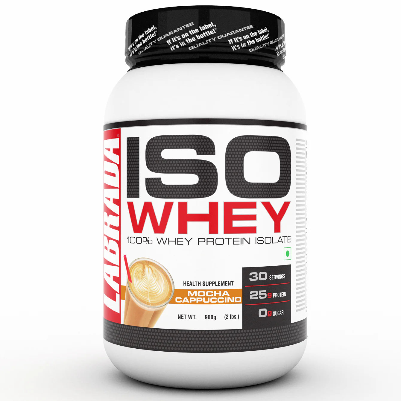 Labrada ISO Whey protein supplement bottle on a white background