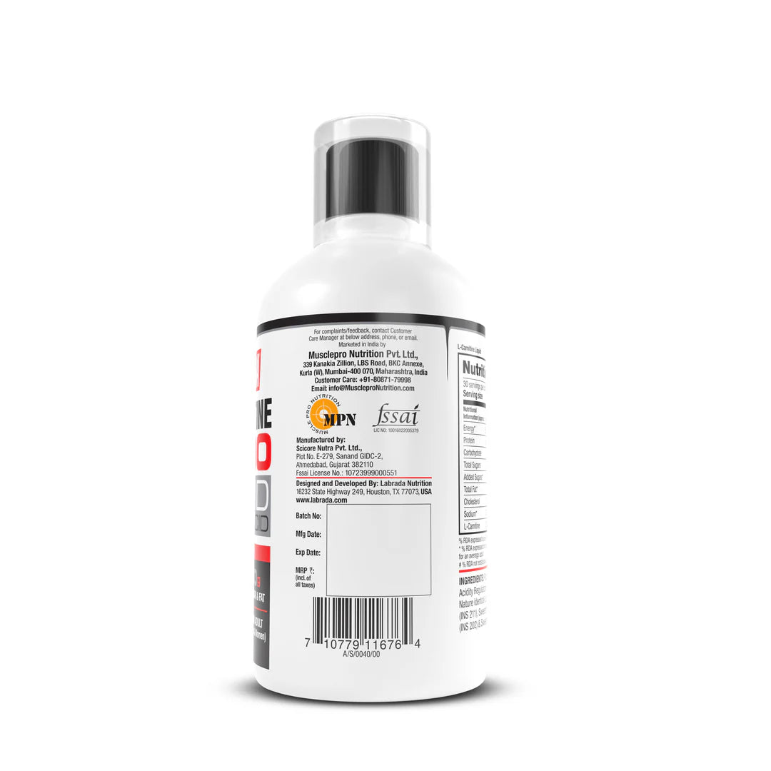 White supplement bottle with label on a white background