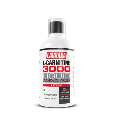 Labrada L-Carnitine 3000 liquid supplement bottle on a white background