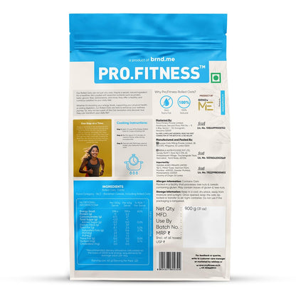 ProFitness supplement package with blue and white design on a white background