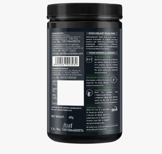 Back view of a supplement container with text and labels on a white background