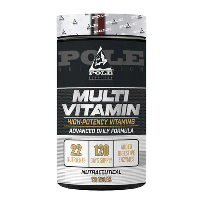 Pole Nutrition Multi Vitamin supplement container on a white background