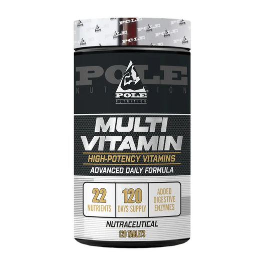 Pole Nutrition Multi Vitamin supplement container on a white background