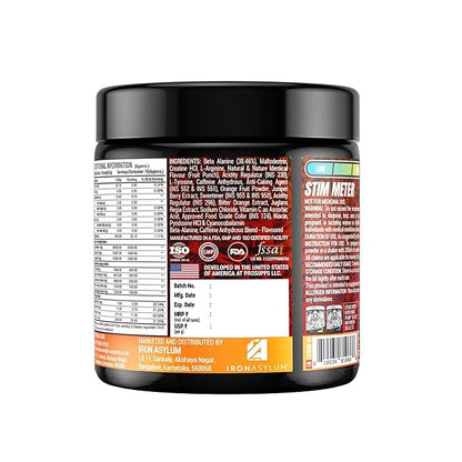 Supplement container with label on a white background