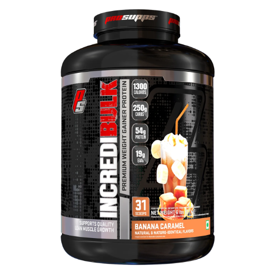 ProSupps Incredibulk protein supplement bottle on a white background