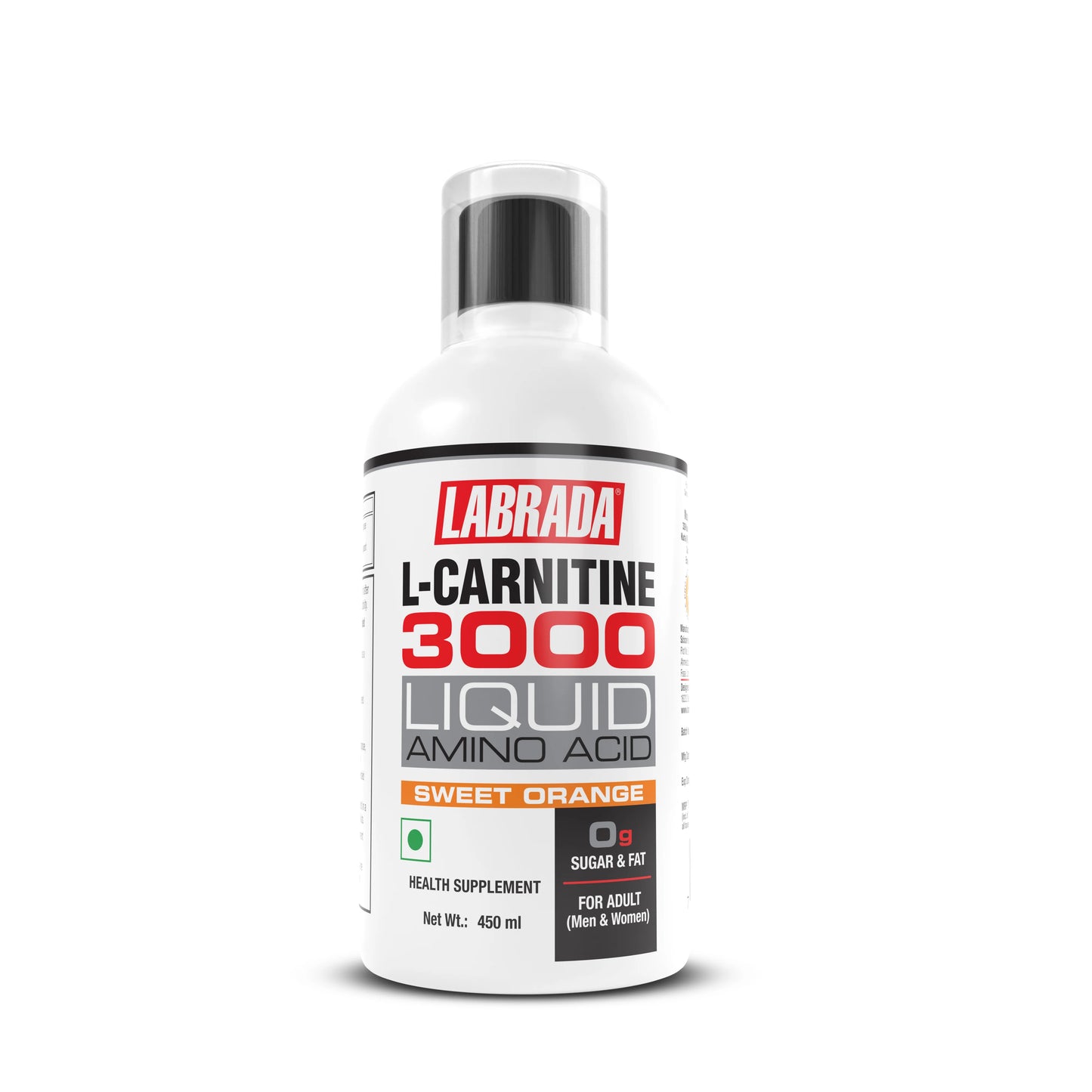 Labrada L-Carnitine 3000 liquid supplement bottle on a white background