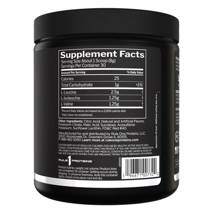 Supplement container with 'Supplement Facts' label on a white background